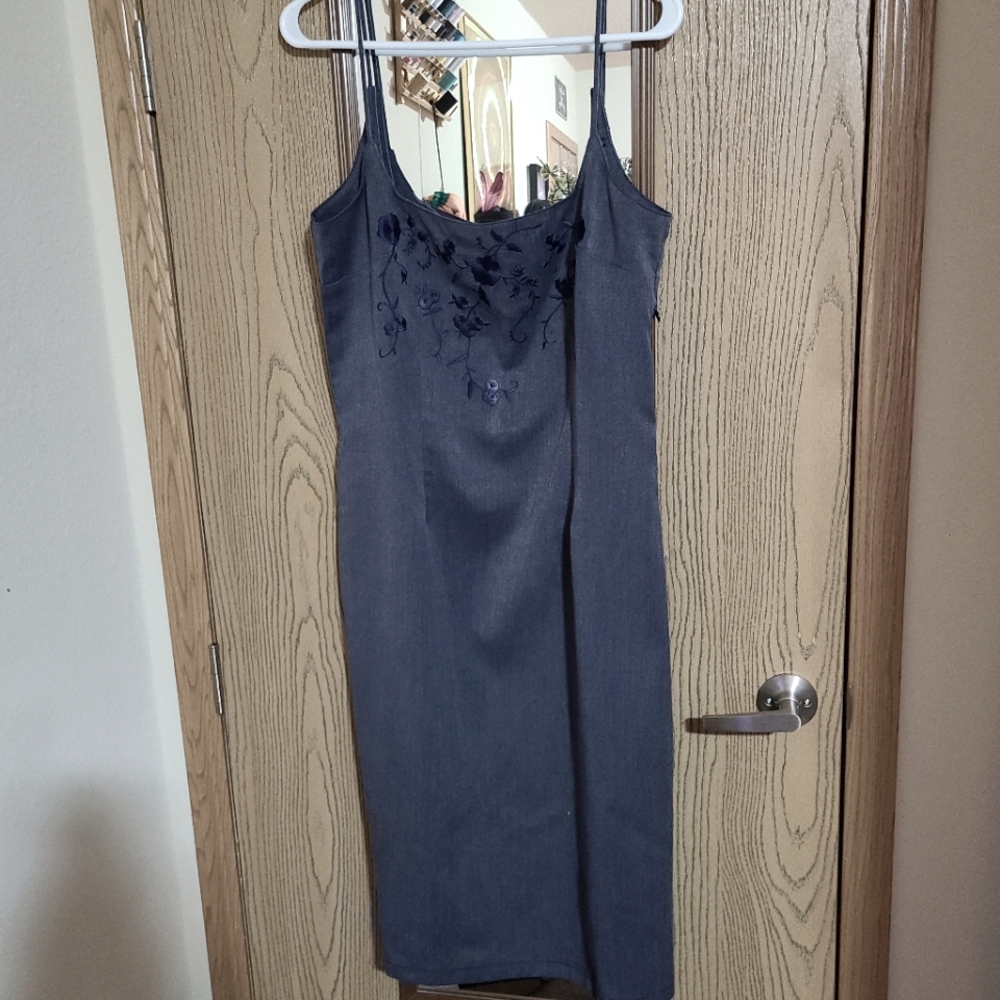 SCENE SPAGHETTI STRAP MIDI DRESS SIZE 13/14 DATING DRESS AFFAIR SUMMER CLASSY